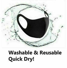 Load image into Gallery viewer, Custom Face Mask Reusable Personalized Mask Add Your Text 3Pack Black
