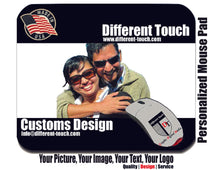 Load image into Gallery viewer, Custom printed mouse pad Photo logo design add your HD Image photo or text to your mousepad