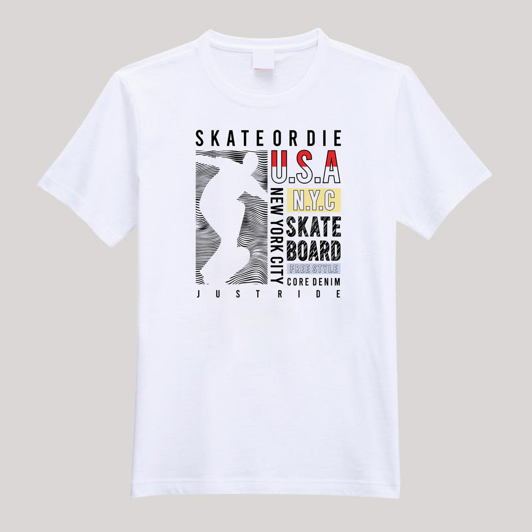 T-Shirt For Men or Women Skate Or Die Beautiful HD Print T Shirt