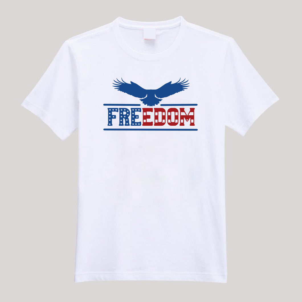 T-Shirts Freedom Tee T-shirt UV protection Men Or Women Short Sleeve Tee S-2XL
