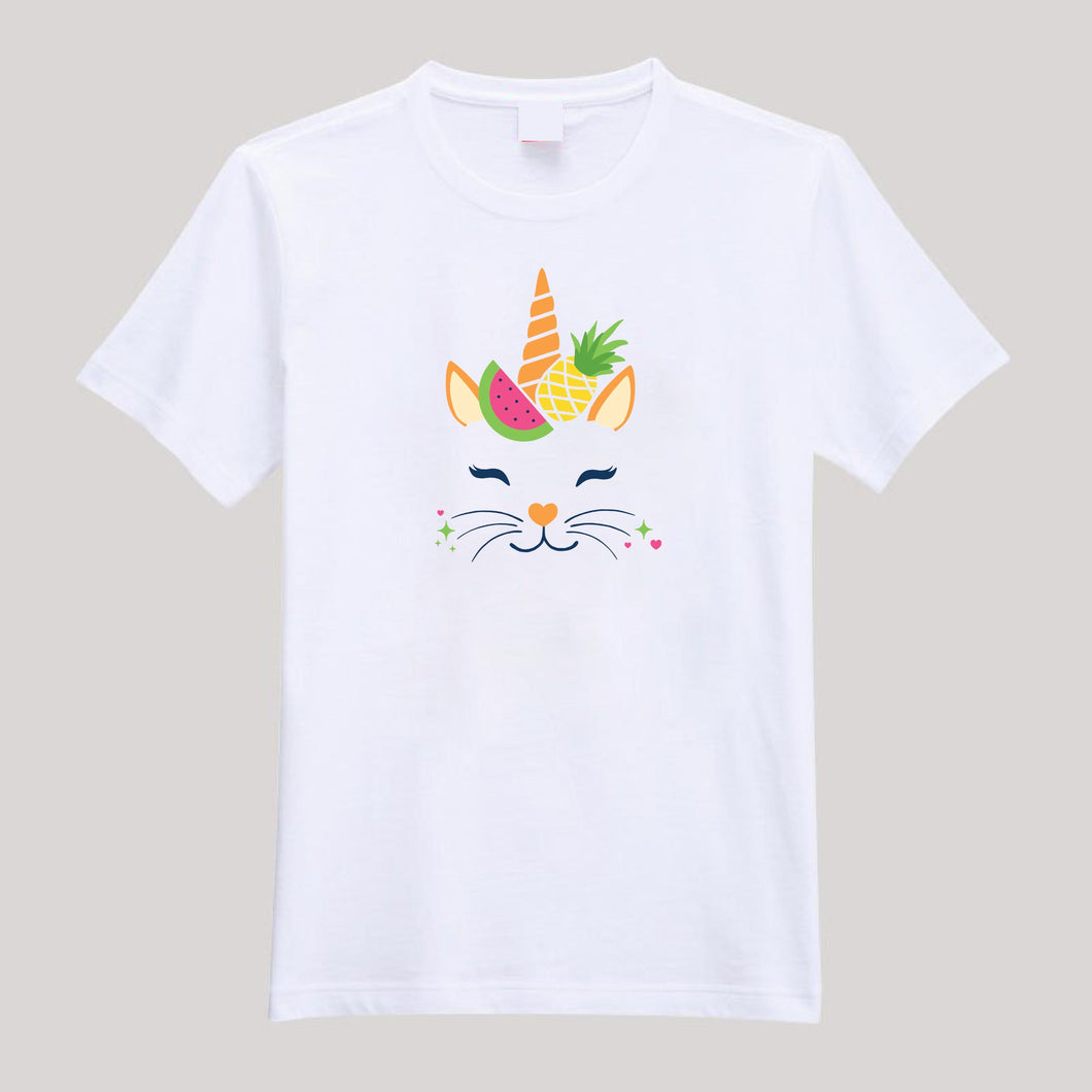 T-Shirts Fruit Cat T-shirt UV protection Men Or Women Short Sleeve Tee S-2XL
