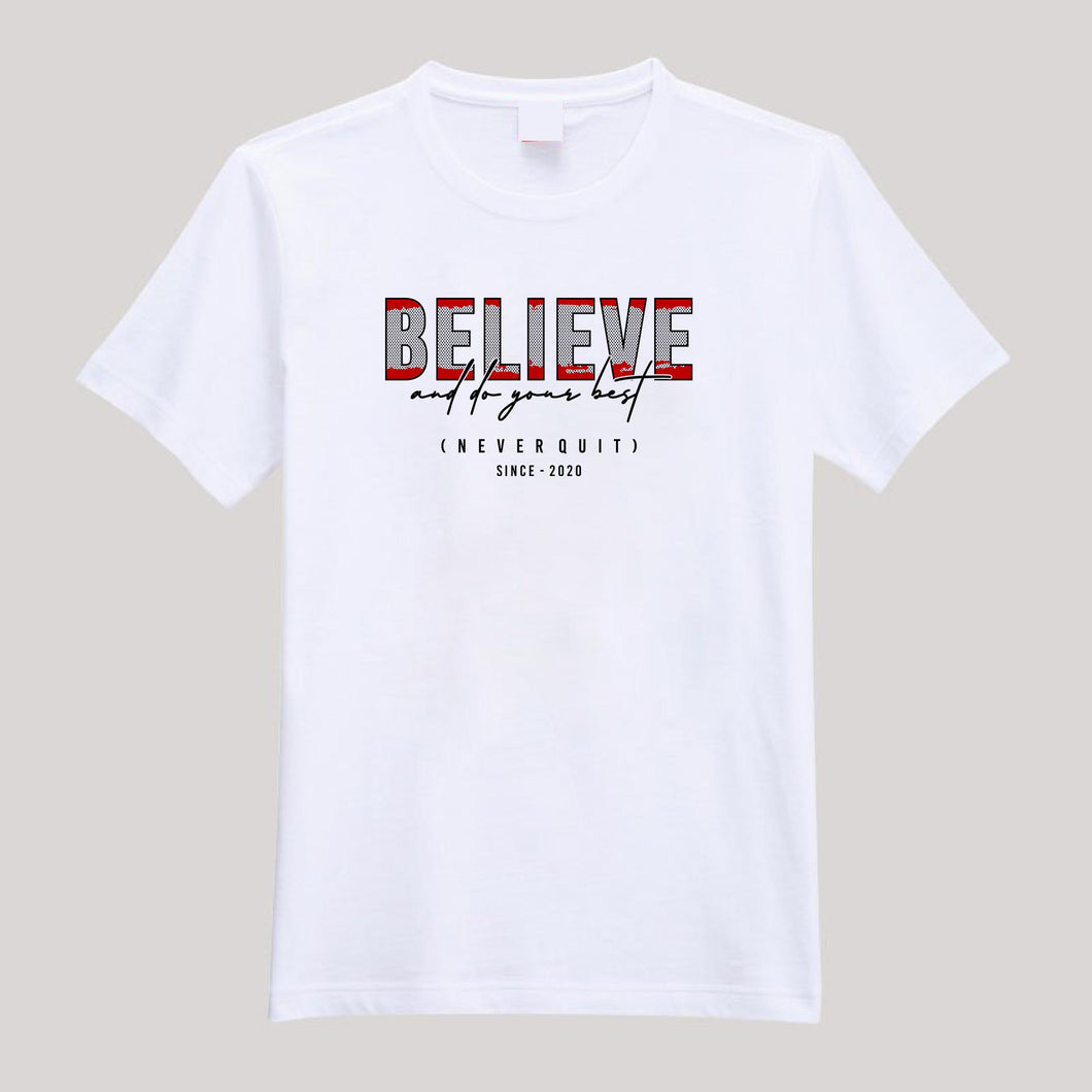 T-Shirt For Men or Women Believe Beautiful T Shirts HD Print T Shirt