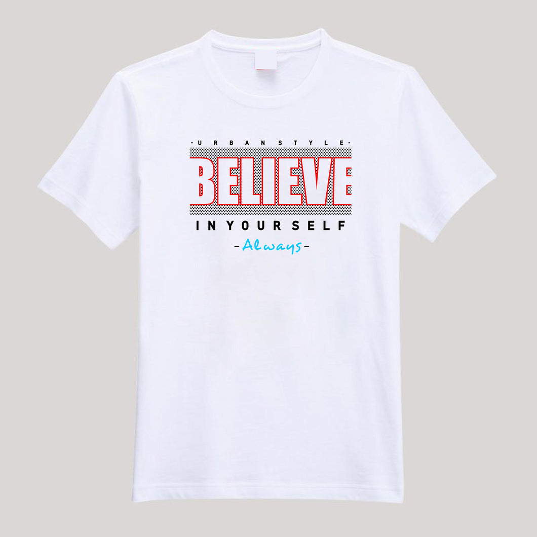 T-Shirt For Men or Women Believe Yourself Beautiful HD Print T Shirt