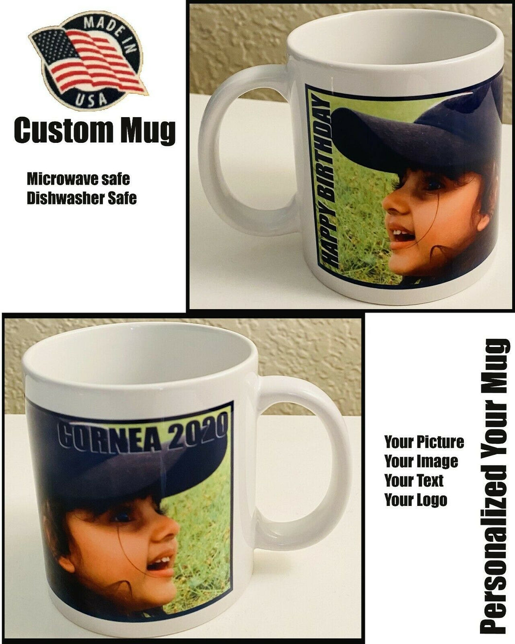 Custom Mug Add Any Image, Photo, Text, Design To Your Coffee Mug.