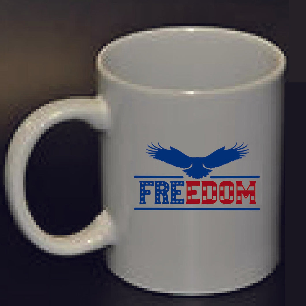 Coffee Mug Any Occasion Gifts Mug Freedom Ceramic Mug 11oz With White Box