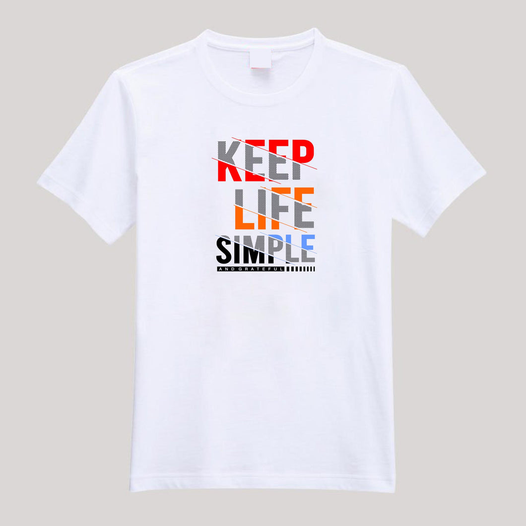 T-Shirt For Men or Women Keep Life Simple Beautiful HD Print T Shirt