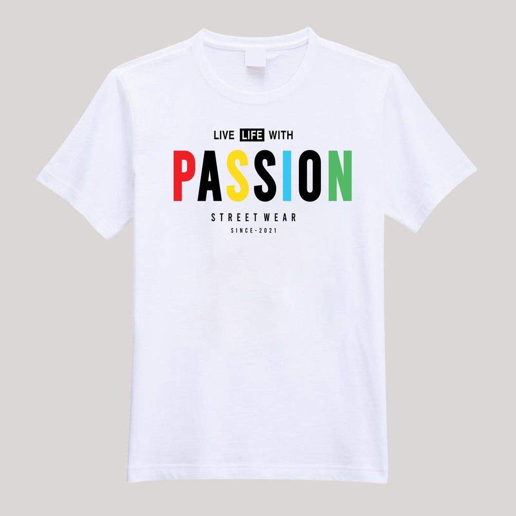 T-Shirt For Men or Women Live Passion Beautiful HD Print T Shirt