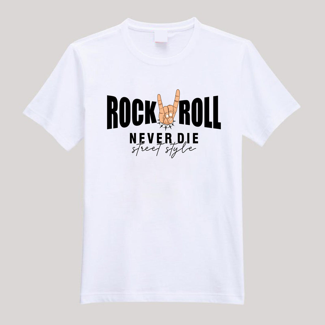 T-Shirt For Men & Women rock_roll10.5x5.5design Beautiful HD Print T Shirt