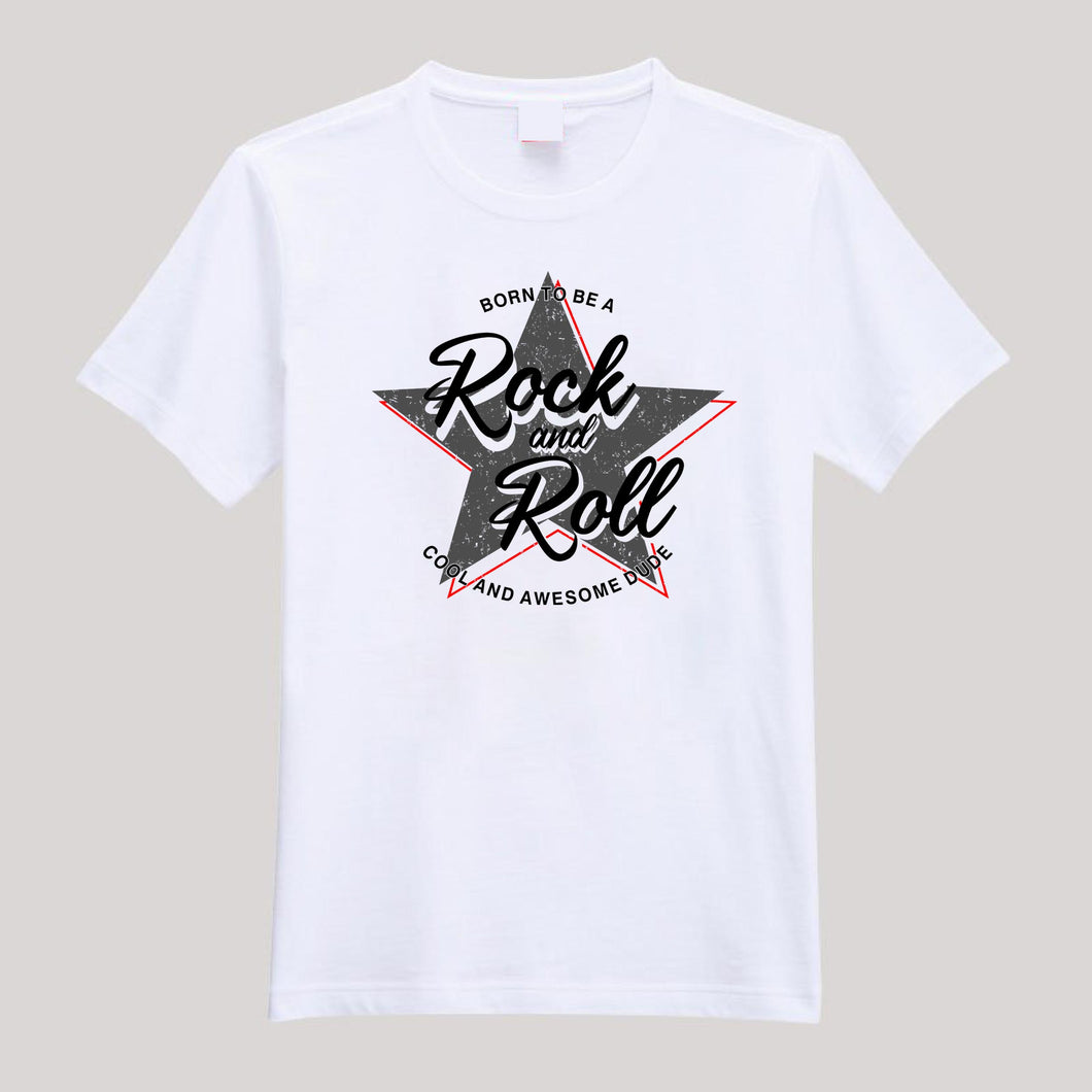 T-Shirt For Men & Women rock_rollawesome8x8design Beautiful HD Print T Shirt