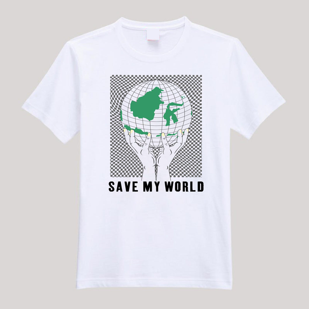 T-Shirt For Men & Women savemyworld8x10.5design Beautiful HD Print T Shirt