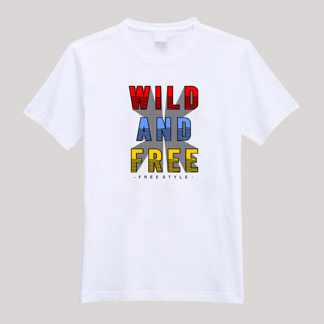T-Shirt For Men or Women Wild Free Freestyle Beautiful HD Print T Shirt